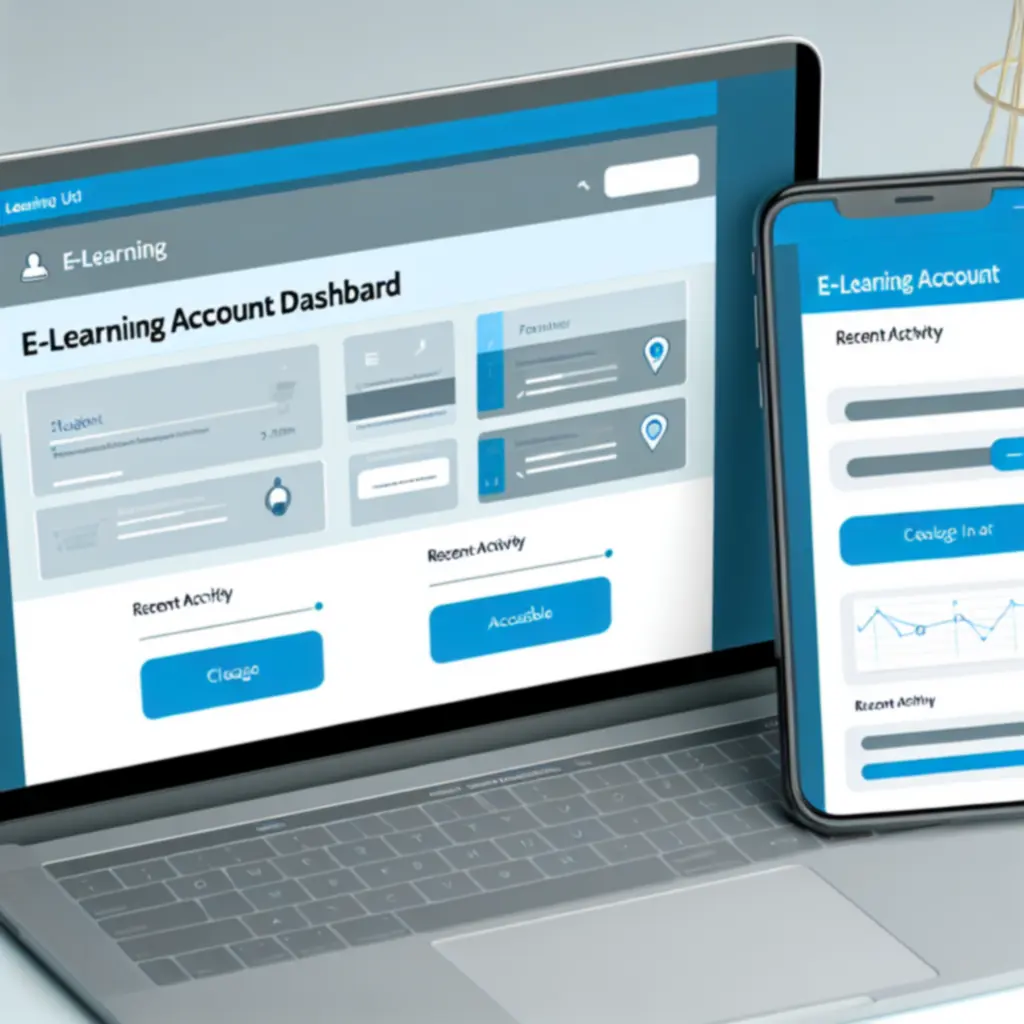 Voorbeeld van een Supplynera account-dashboard met cursusoverzicht en voortgangsgrafieken.