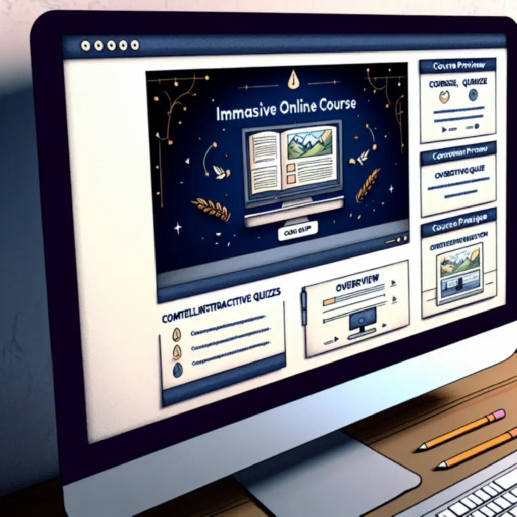 Interactieve cursuspagina met video en quizvragen