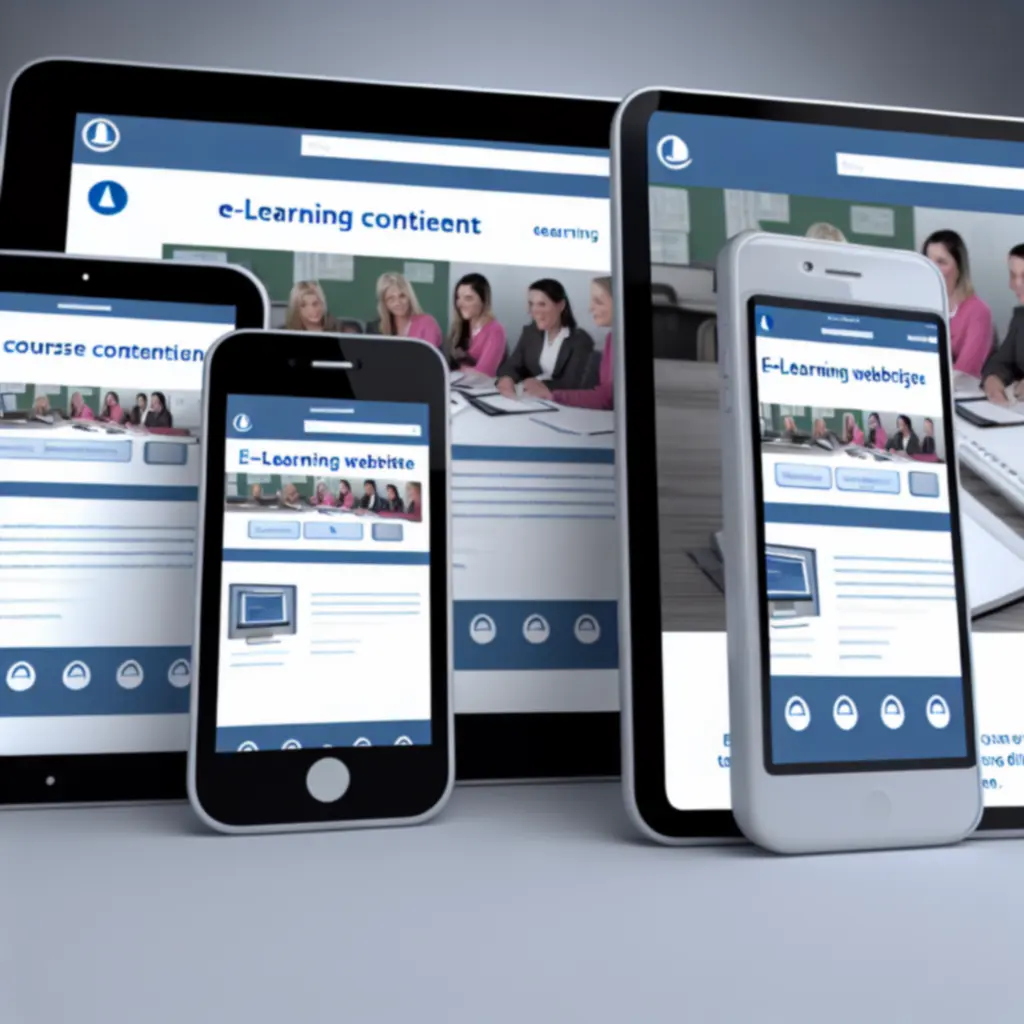 Mobiele weergave van het Supplynera e‑learningplatform