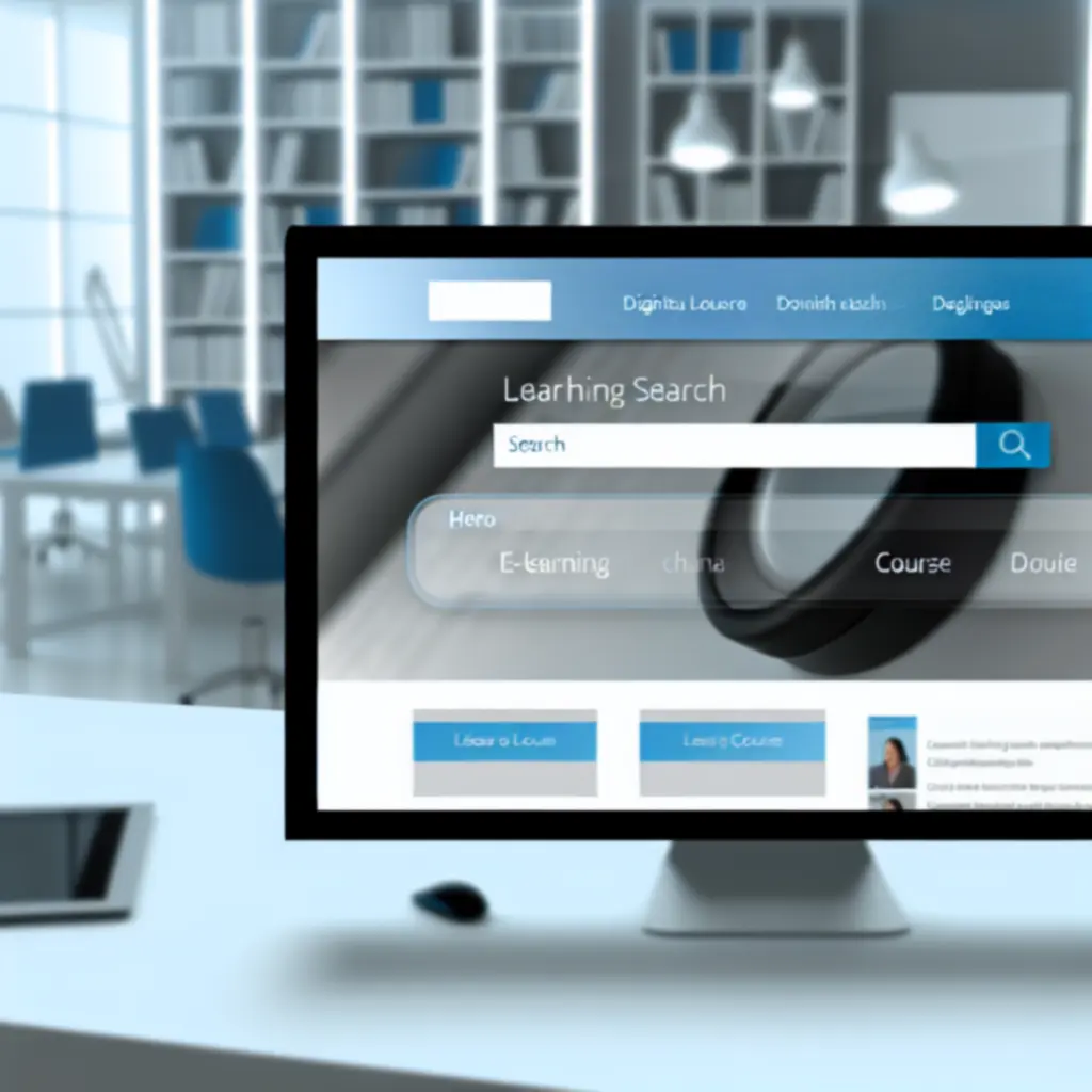 Moderne interface van een geavanceerde zoekportal