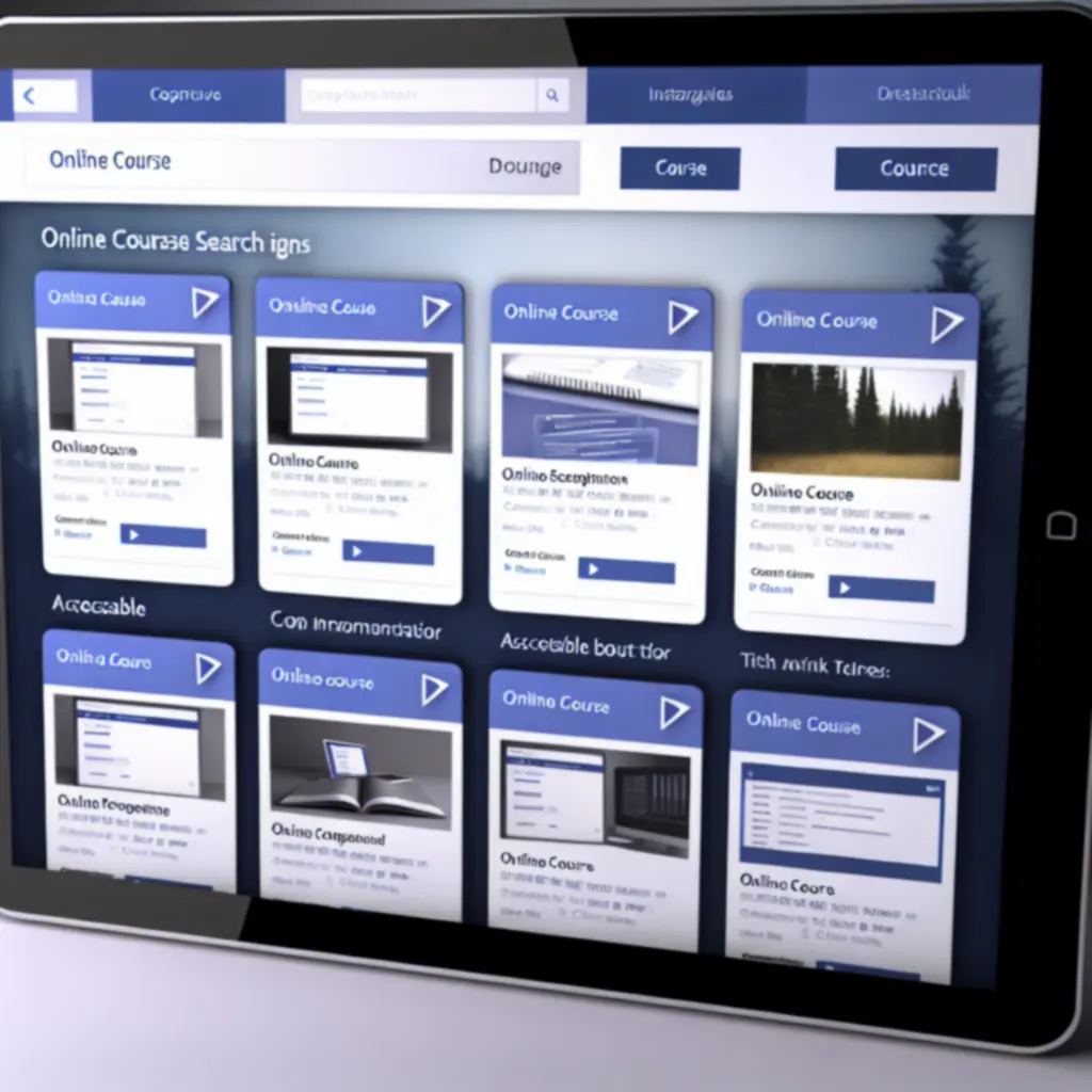 Lijstweergave van e‑learning zoekresultaten