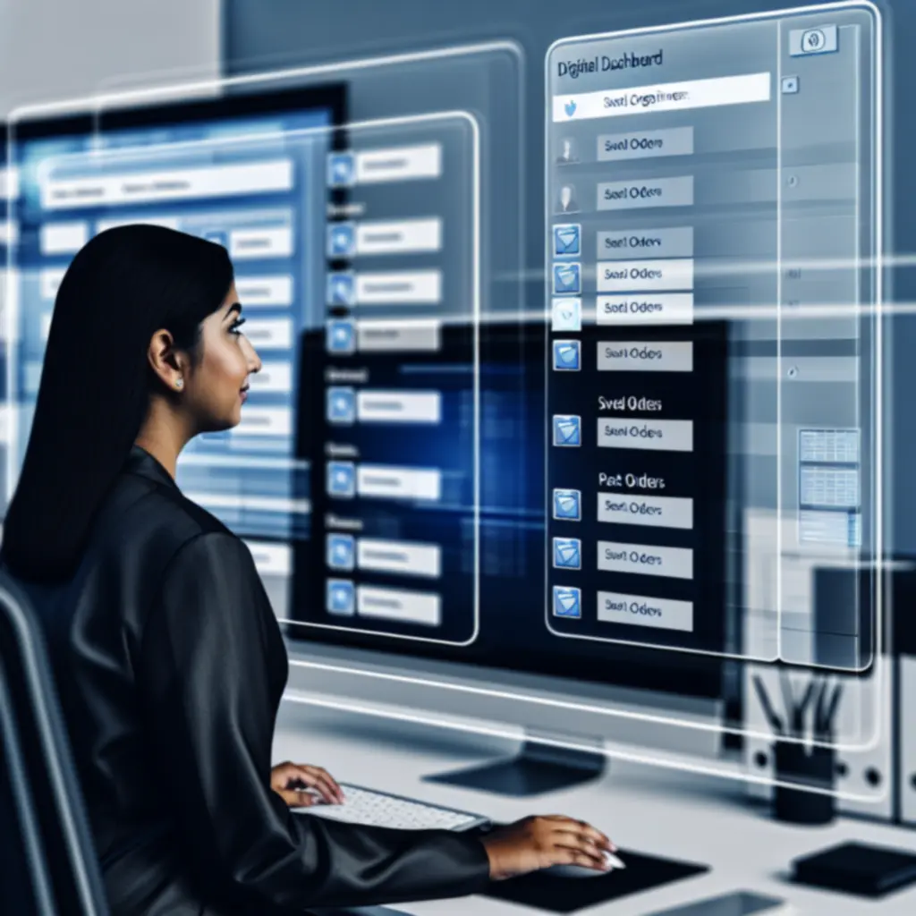 Zakelijk gebruikersdashboard met cataloguslijsten en aanbevelingen